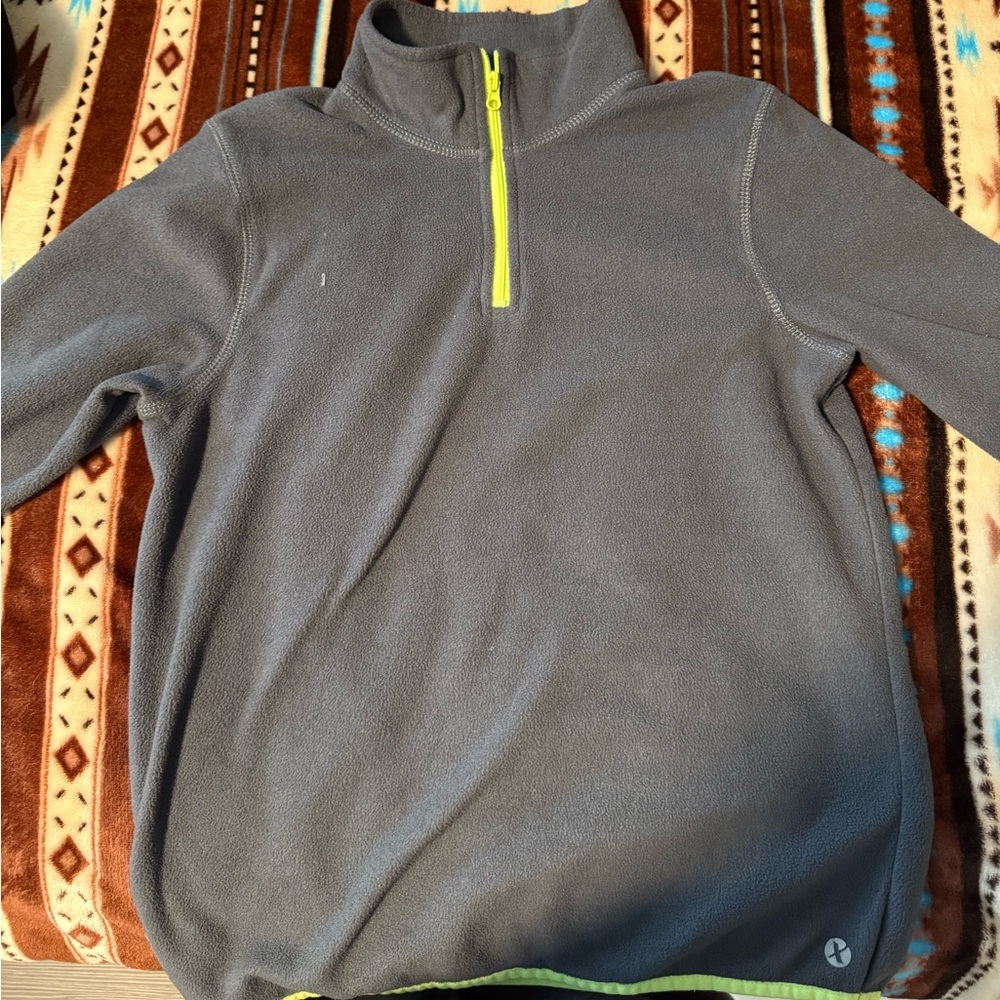 Xersion Boys Grey Zip-Up Sweater